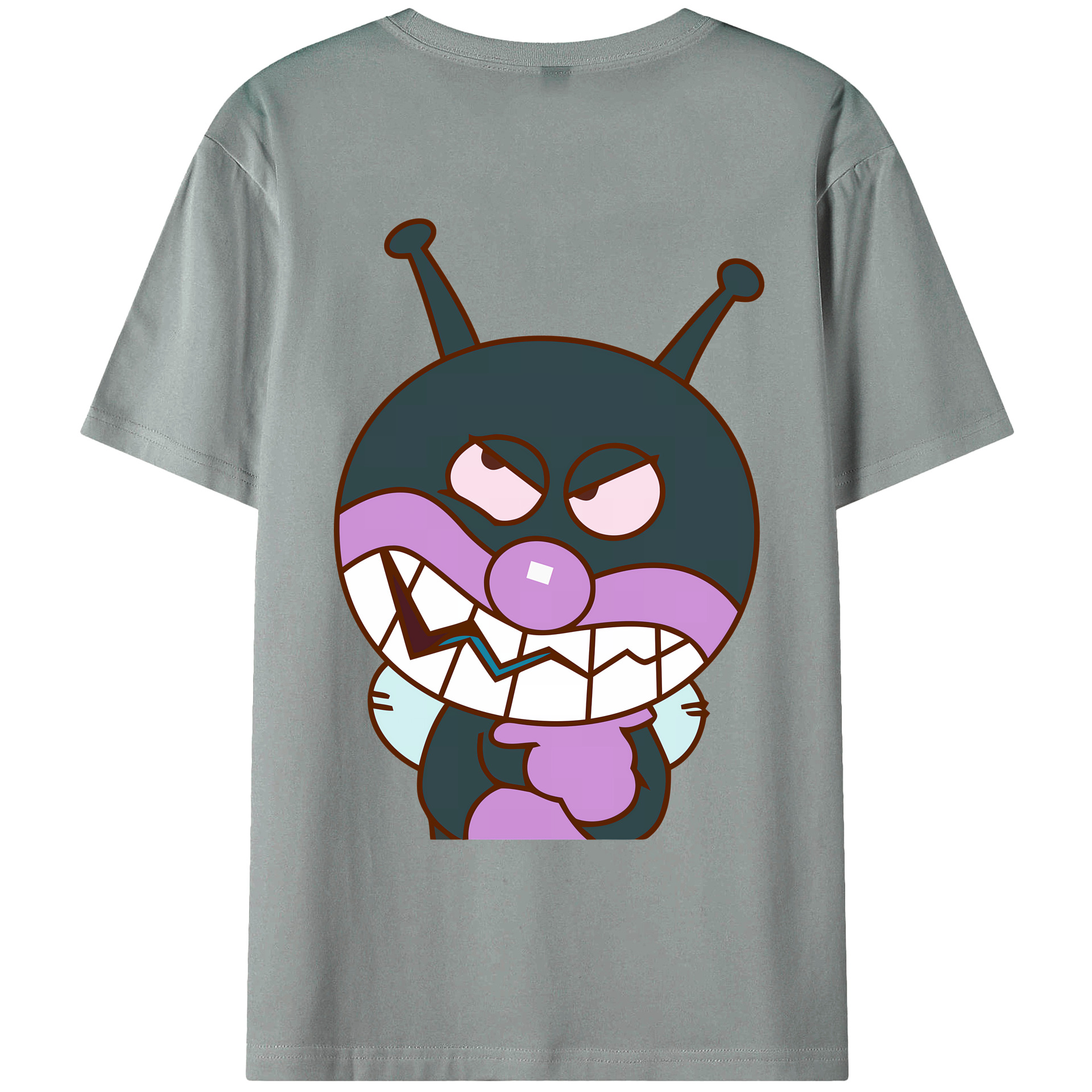 （画像用） アンパンマン Anpanman 綿100％ メンズ半袖Tシャツ（バックプリント） 通気性